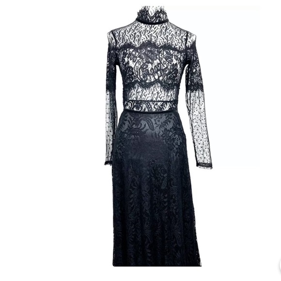 NEW Oh My Love London Black Lace Dress Size XS - Picture 1 of 8